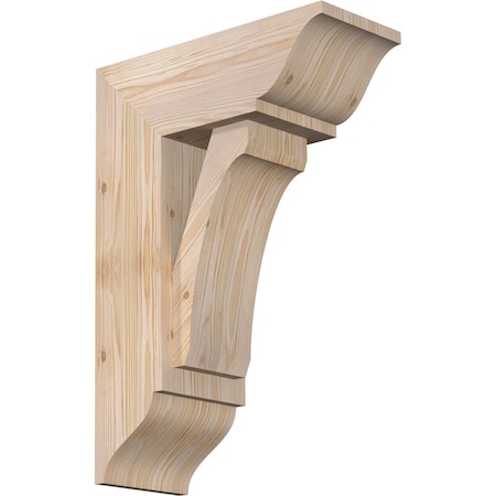 Ekena Millwork Legacy Traditional Smooth Bracket w/ Offset Brace, Douglas Fir, 7 1/2"W x 18"D x 26"H BKT0806X18X26LEC01SDF